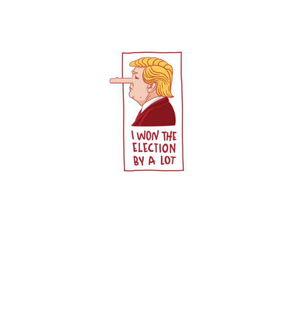 Pinocchio Trump model alb pe tricou