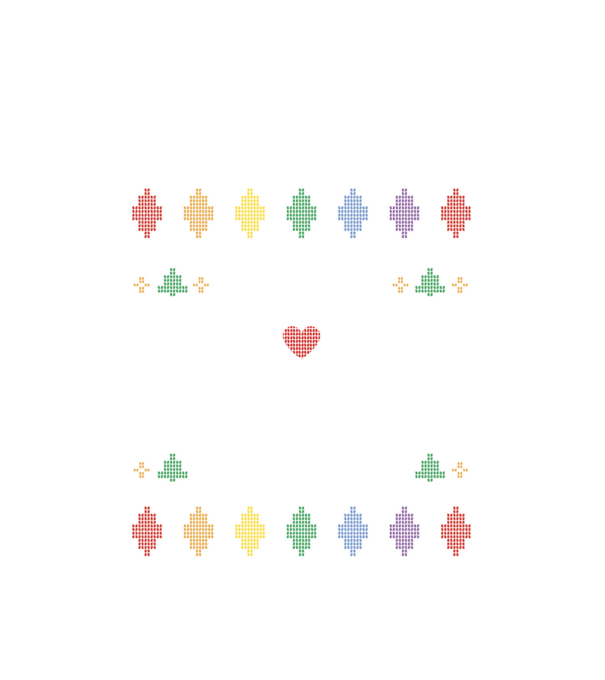 'Oh Deer, I''m Queer Ugly Sweater' model alb pe tricou