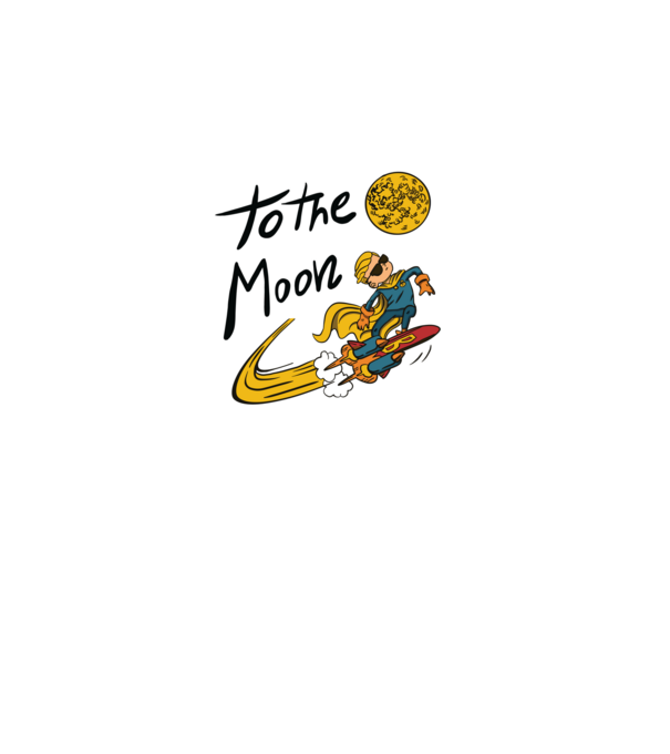 To the Moon Bitcoin model negru pe tricou