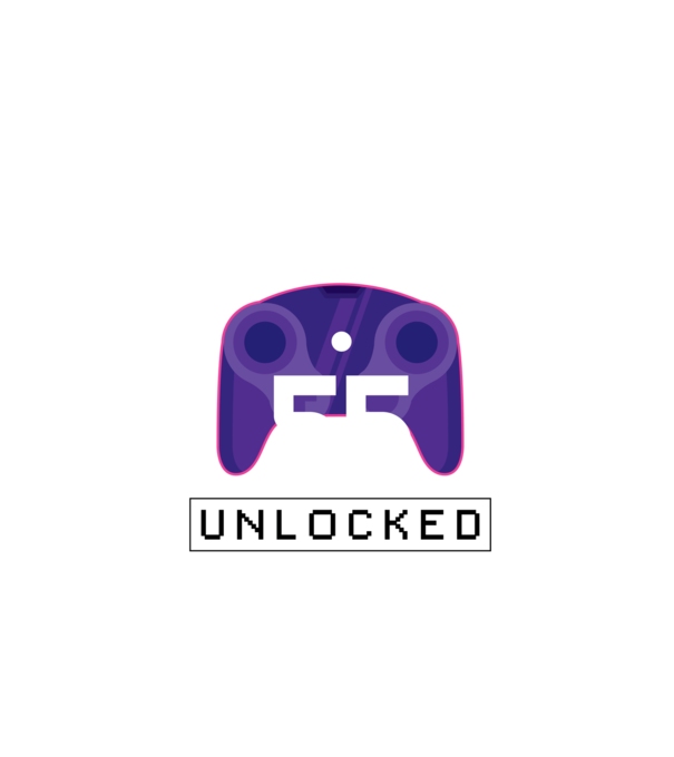 Level 55 Unlocked Gamer Birthday model negru pe tricou