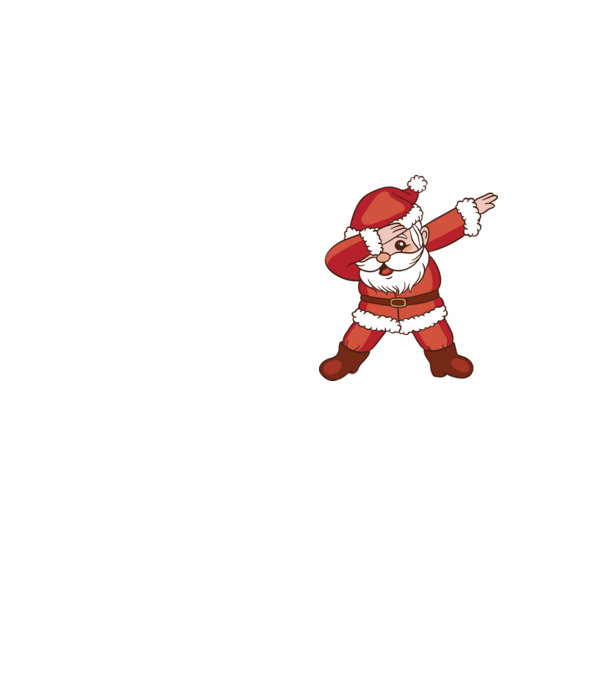Santa Dab model galben neon pe tricou