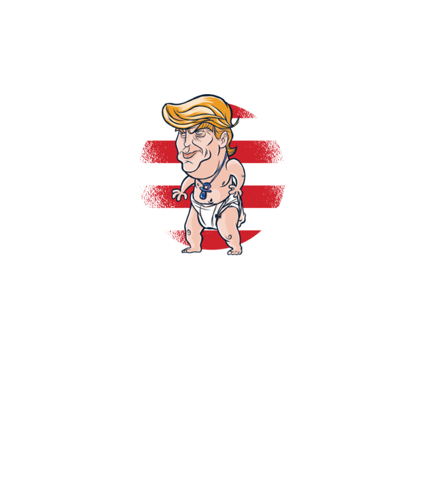 Trump Baby tricou amuzant model gri pe tricou