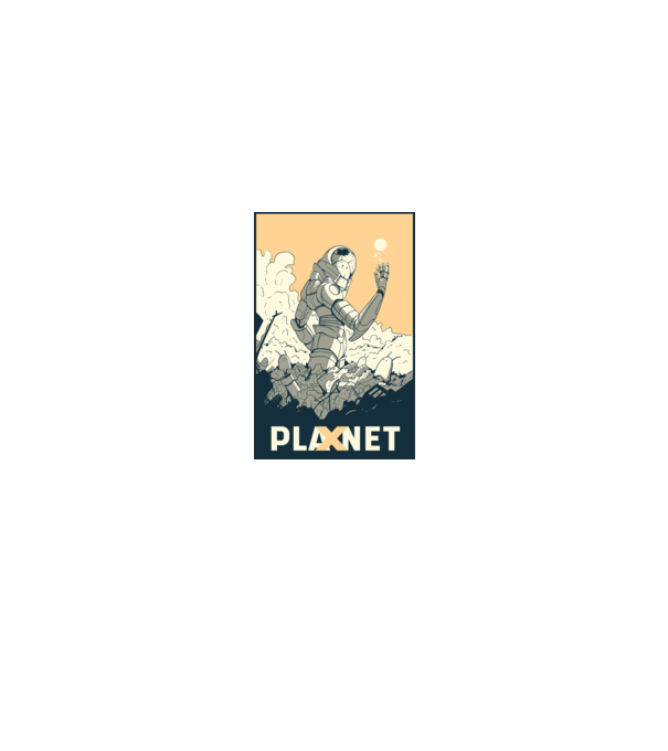 Planet X model gri pe tricou
