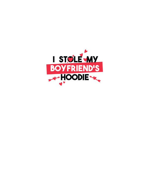 'Am furat puloverul prietenului meu pulover amuzant pentru Valentine''s Day' model alb pe tricou