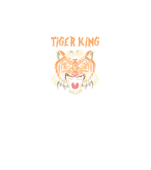 Tiger King model negru pe tricou