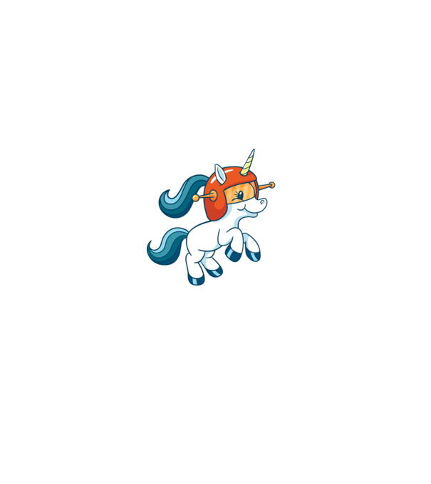 Unicorn Astronaut model negru pe tricou