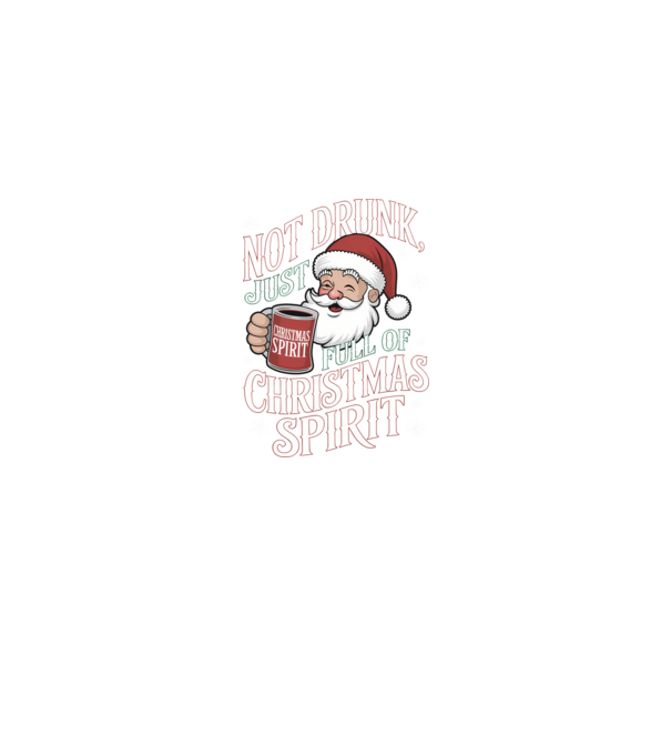 Christmas Spirit Santa model negru pe tricou