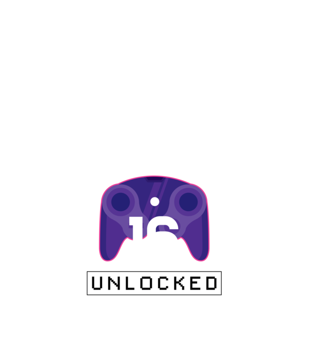 Level 16 Unlocked Gamer Birthday model negru pe tricou