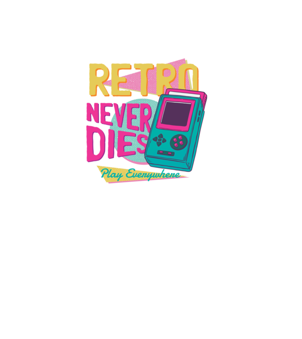 Retro Gameboy model negru pe tricou