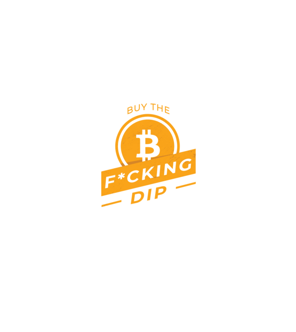 Bitcoin - Buy the fucking dip model negru pe tricou