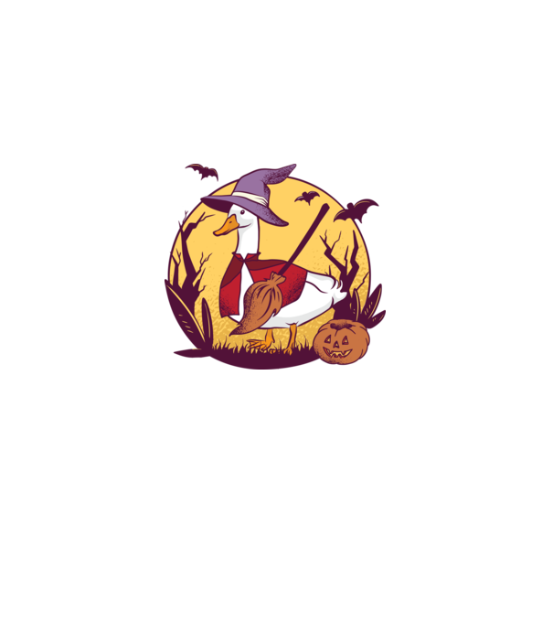 Gâscă Halloween model roz deschis pe tricou
