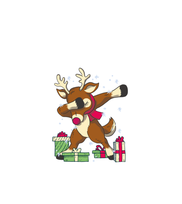 Rudolph DAB model negru pe tricou
