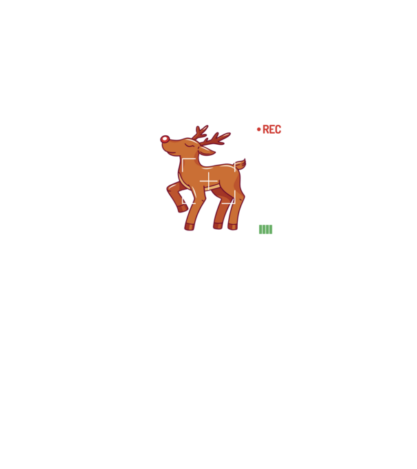 Most likely to shoot the reindeer tonight model negru pe tricou