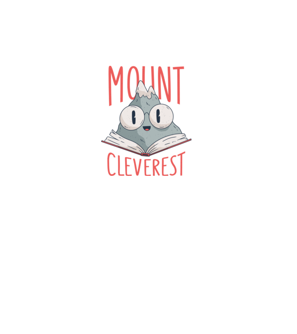 Tricou Mount Cleverest model alb pe tricou