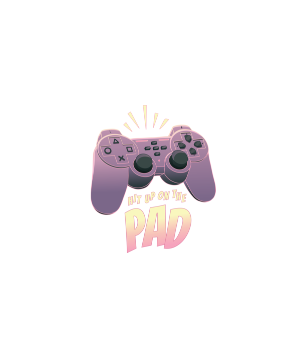 Gamer Controler model negru pe tricou