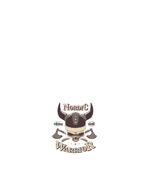 Nordic Warrior model negru pe tricou