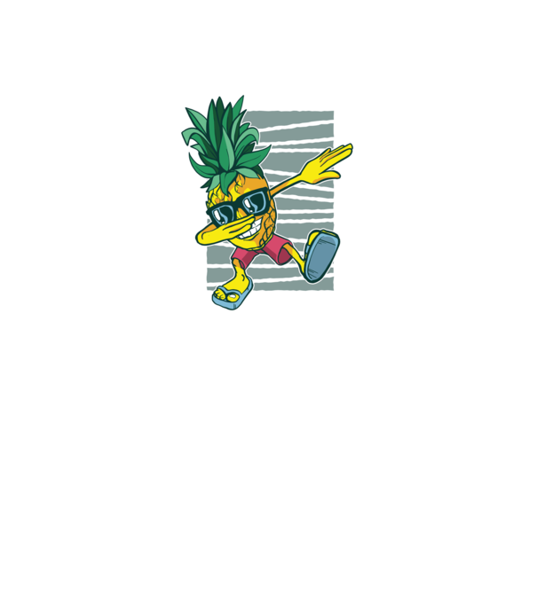 Ananas DAB dans model gri pe tricou