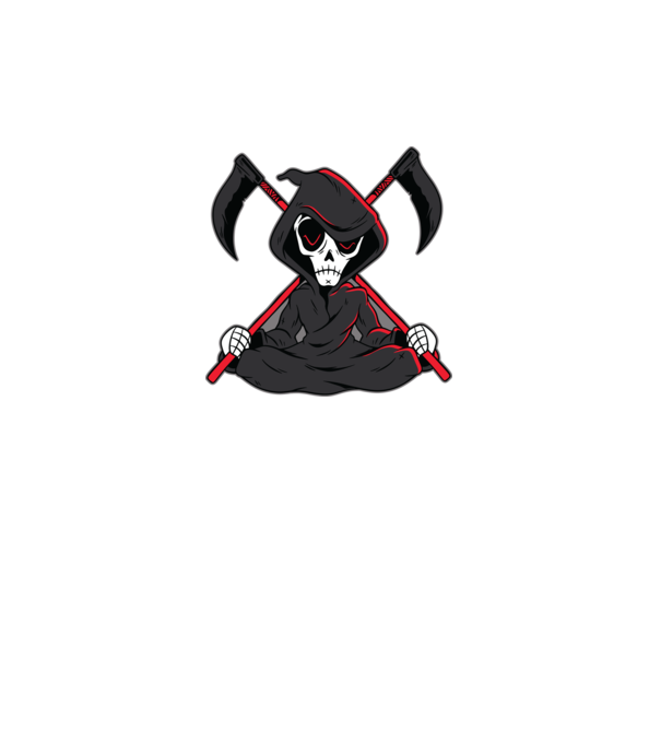 Moartea - Grim Reaper model gri pe tricou