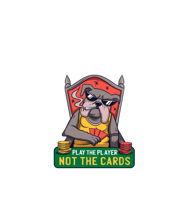 Bulldog Poker model negru pe tricou