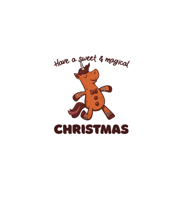 Have a sweet and magical Christmas model alb pe tricou