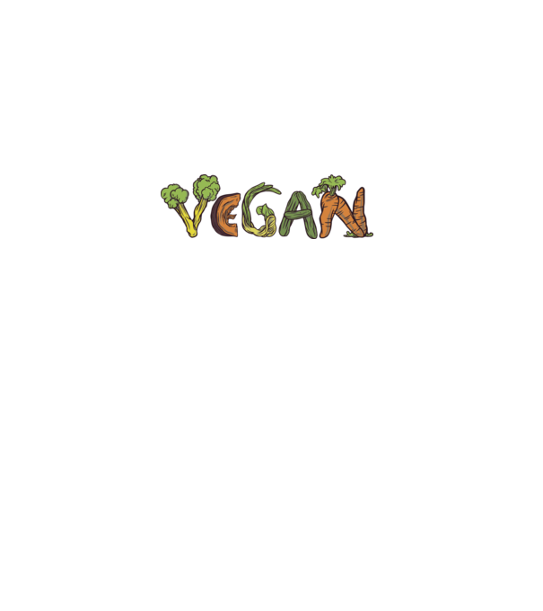 Inscripție legume vegan model alb pe tricou