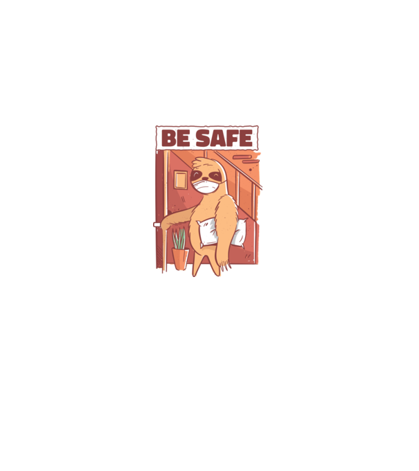 Leneș Be Safe model negru pe tricou
