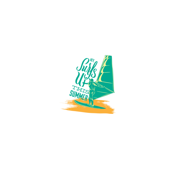 Surfs up this summer model albastru închis pe tricou