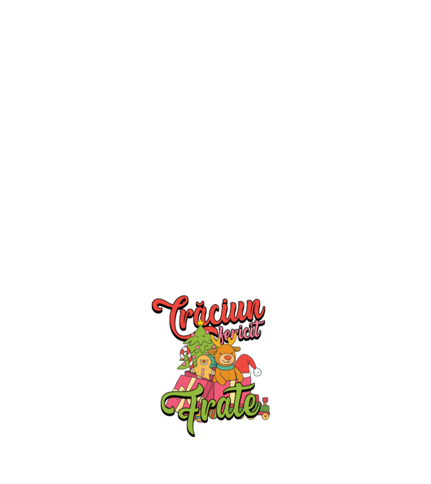 CRĂCIUN FERICIT FRATE / SORĂ model albastru închis pe tricou