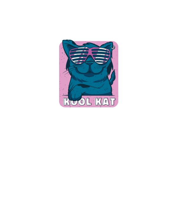 Kool Cat - Pisică Cool model gri pe tricou
