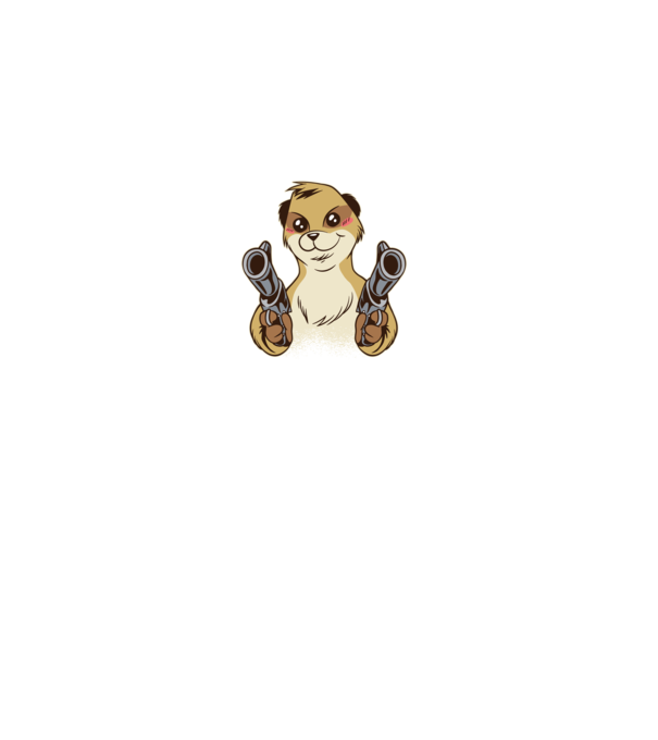 Pew Pew Pew Madafakas Suricată model turcoaz pe tricou