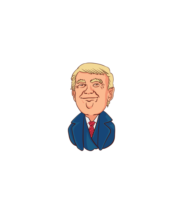 Donald Trump model negru pe tricou