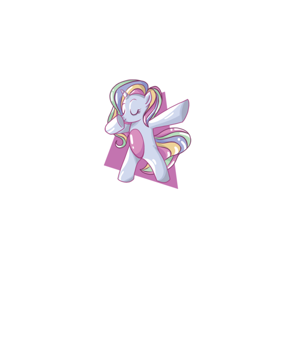 Unicorn DAB model albastru închis pe tricou