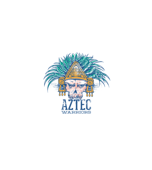 Aztec Warriors model alb pe tricou