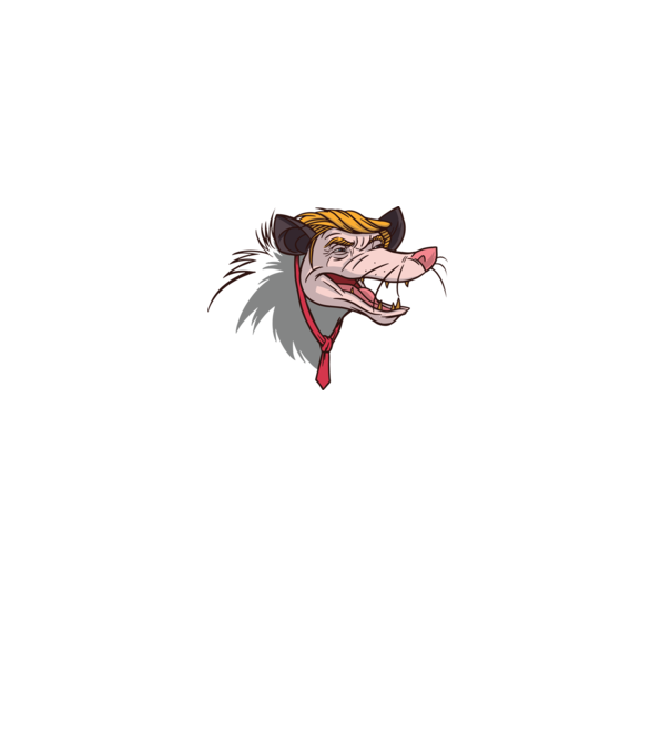 Trump Opossum model gri pe tricou