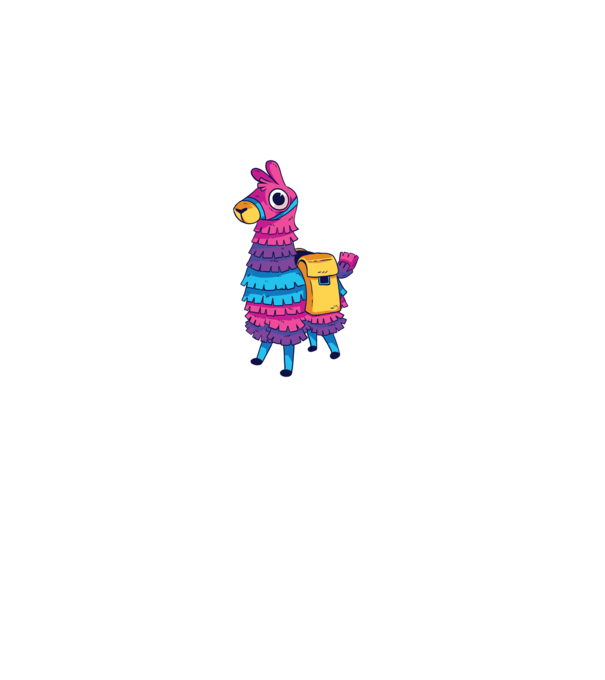 Fortnite LLama - Tricou gamer cu lama model negru pe tricou