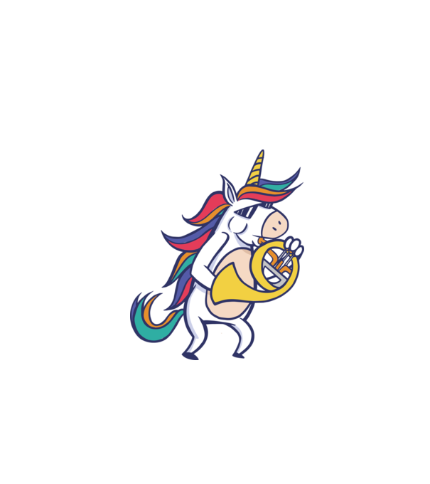 Unicorn Corn model turcoaz pe tricou