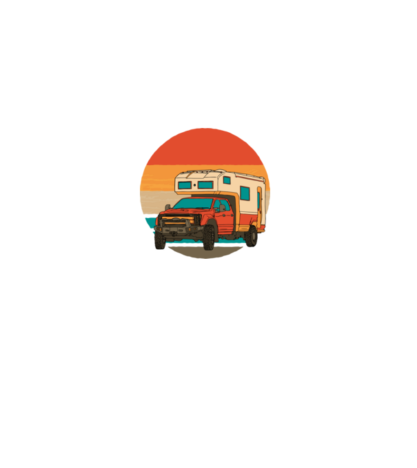 Campervan Retro model gri pe tricou