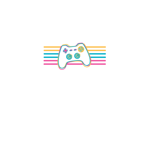 Gamer Controler Retro model negru pe tricou