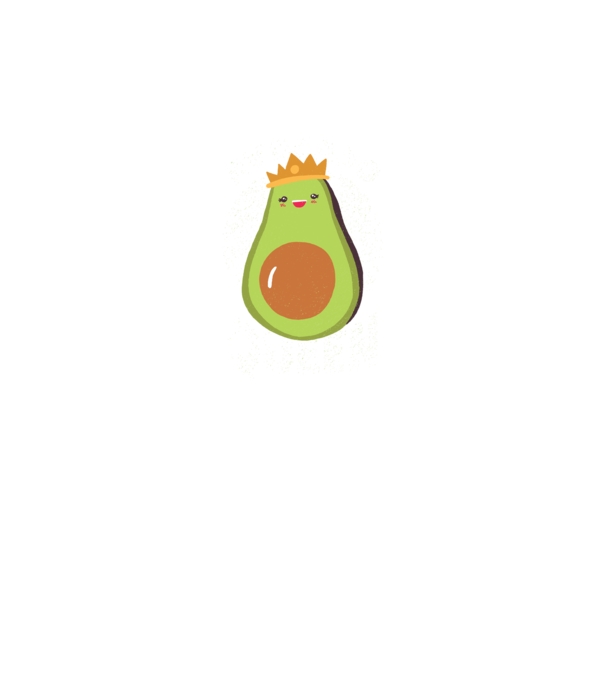 Avocado Queen Regina Avocado model gri închis pe tricou
