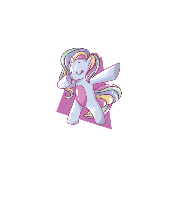 Unicorn DAB model albastru închis pe tricou