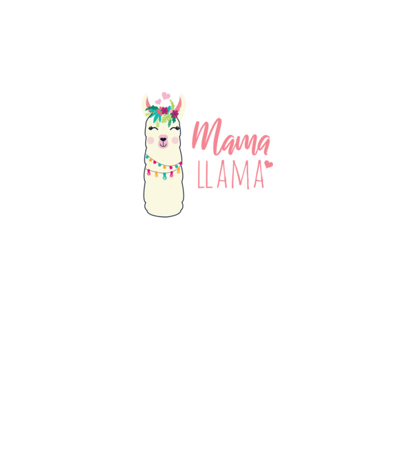 Mama Llama model gri pe tricou