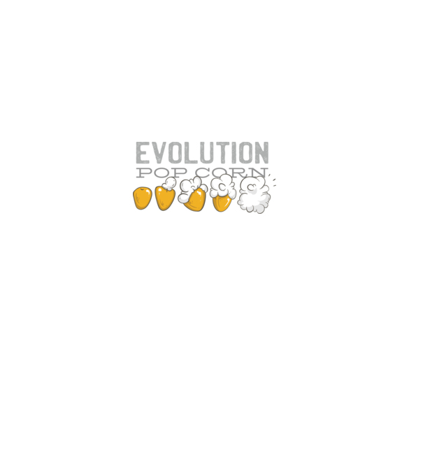 Evoluție Popcorn model negru pe tricou