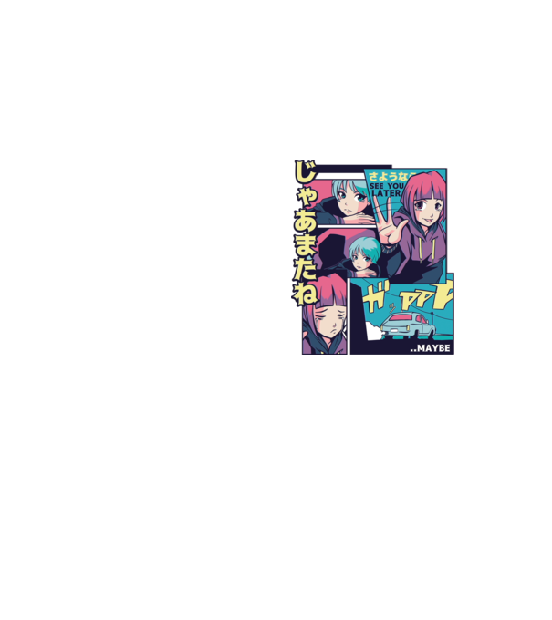 Anime Vaporwave See you Later model galben neon pe tricou