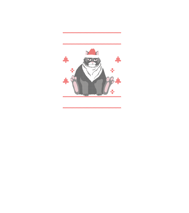 Tricou cu pisică pulovăr urât model negru pe tricou