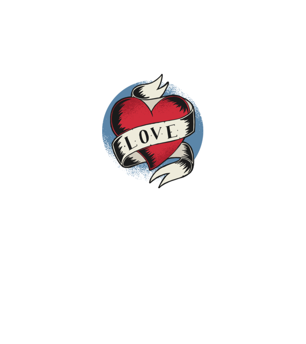 'Love Tatuaj pentru Valentine''s Day' model negru pe tricou