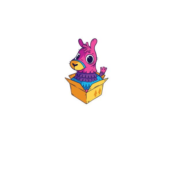 Fortnite Llama model gri pe tricou