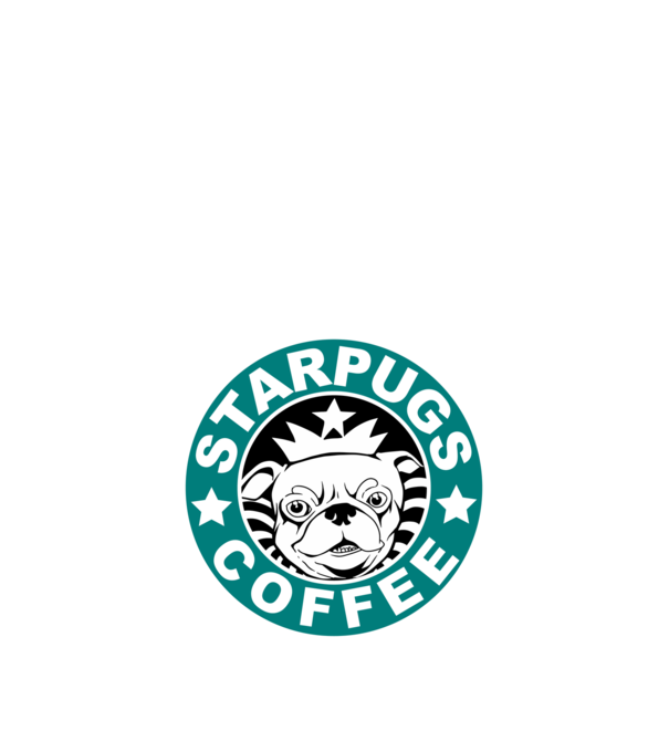 Starpugs Coffee model negru pe tricou