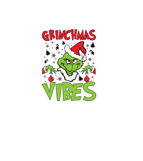 Grinchmas Vibes - Grinch model verde pe tricou