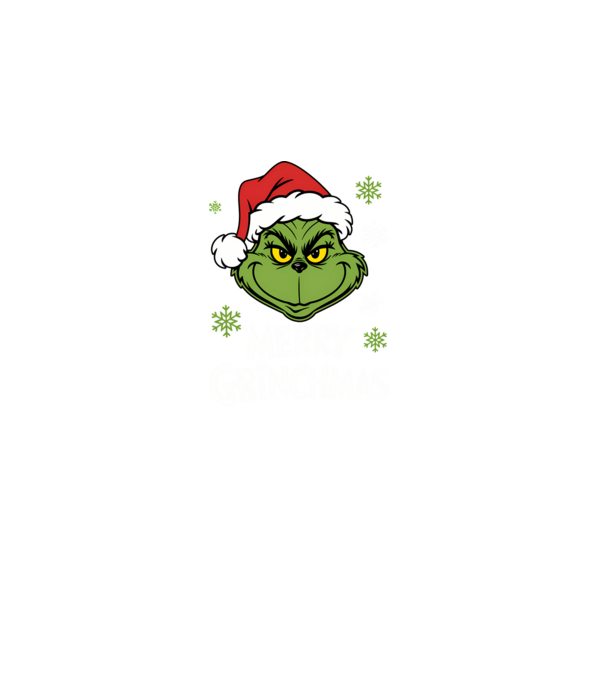 Merry Grinchmas Negru model negru pe tricou