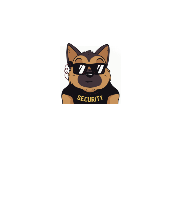Ciobănesc german Security tricou amuzant cu Câine model roz pe tricou